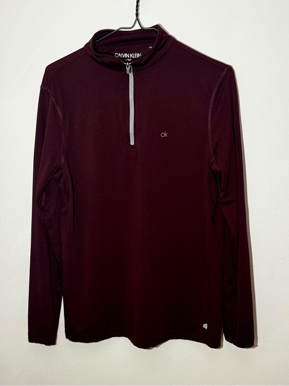 Calvin Klein Golf Men’s Burgundy 1/4 Zip Pullover Size L